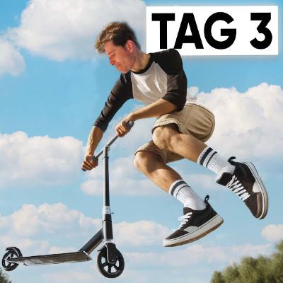 Tailwhip lernen? Anfänger lernt Scooter Tricks! (Selbstexperiment)