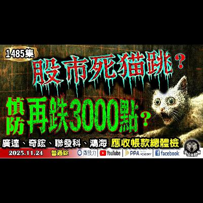 股市死貓跳?慎防再跌3000點?廣達、奇鋐、聯發科、鴻海應收帳款總體檢!《我是金錢爆》普通錠 2025.1124 #大K分析師(曾煥文) #財經V怪客(馮泉富) #大人哥(賴慶浚) 股市死貓跳?慎防再跌3000點?廣達、奇鋐、聯發科、鴻海應收帳款總體檢!《我是金錢爆》普通錠 2025.1124 #大K分析師(曾煥文) #財經V怪客(馮泉富) #大人哥(賴慶浚)