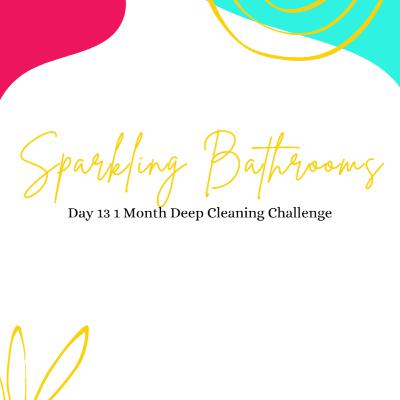 1 Month Deep Cleaning Challenge Day 13 Bathrooms