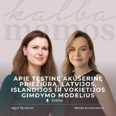 [S05E06] Agnė Škudienė: apie tęstinę akušerinę priežiūrą, Latvijos, Islandijos ir Vokietijos gimdymo modelius