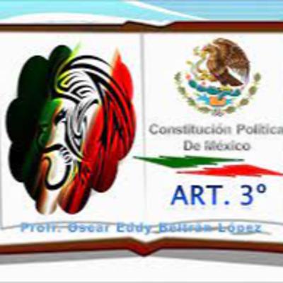 ARTÍCULO 3ro. Educación