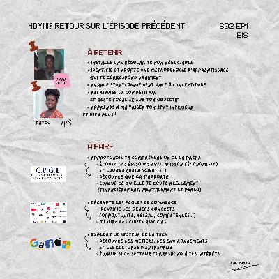 Que retenir de l'épisode avec Fatou (diplômée HEC - employée Google) et que faire avec toutes ces info?