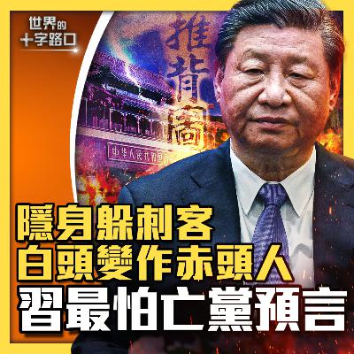 【#世界的十字路口】💥習近平缺席金磚論壇，為躲刺客？習公開露面明顯減少，害怕亡黨預言兌現？白頭變作赤頭人，多部預言警告中南海政變？（2023.8.25）