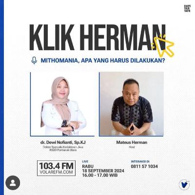 KLIK HERMAN 18 September 2024 "MIithomania, Apa yang Harus Dilakukan?"