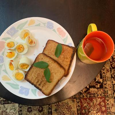 Boiled Eggs and Green Tea