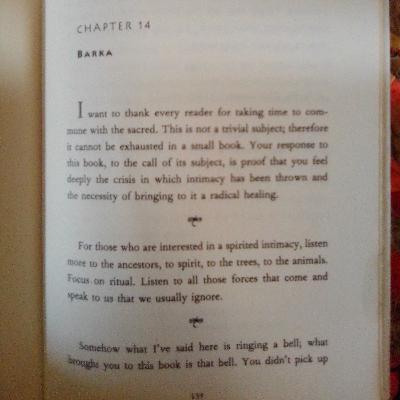 The Spirit of Intimacy by Sobonfu Somé, Chptr 14 - Barka