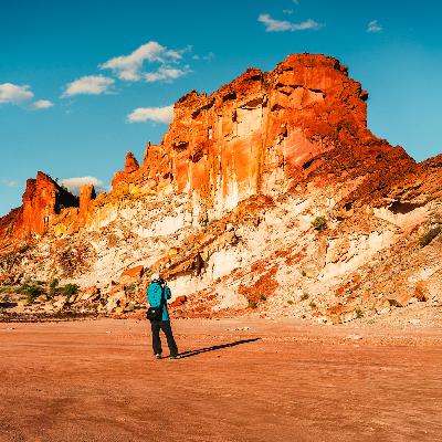 ep.449 これぞ秘境冒険！オフロードの果て、地球でもっとも赤い岩！真っ赤な大地でカップヌードル