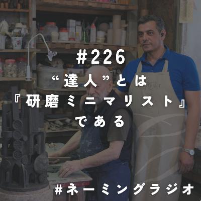 #226:“達人”とは『研磨ミニマリスト』である@2025/11/17 #226:“達人”とは『研磨ミニマリスト』である@2025/11/17