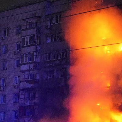 Krieg in der Ukraine - Kiew erneut mit Hunderten Drohnen und Raketen angegriffen