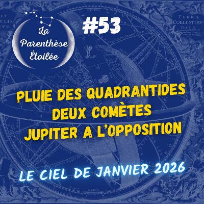 Jupiter, comète et pluie d'étoiles dans le ciel de janvier Jupiter, comète et pluie d'étoiles dans le ciel de janvier
