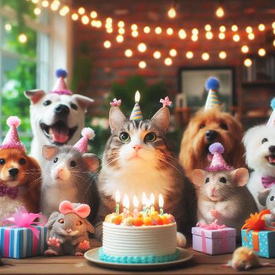 Bữa tiệc sinh nhật của chú mèo