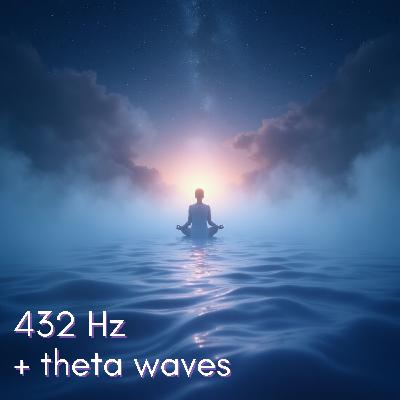 432 Hz + Theta Waves (12 Hr) | Natural Calm, Deep Insight & Spiritual Alignment