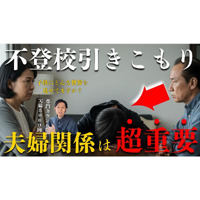 【鬼門】夫婦仲は子供にとって○○と同じくらい重要なのです【不登校引きこもり解決】
