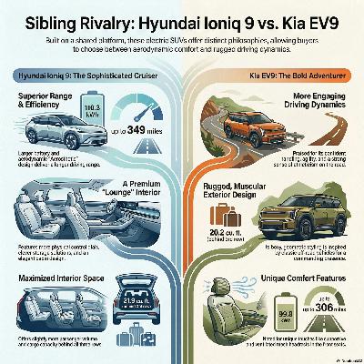 Hyundai Ioniq 9 vs Kia EV9: La Sfida dei Giganti Elettrici a 7 Posti