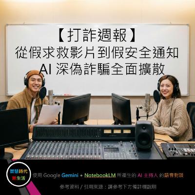 EP.222 [ Podcast ] 【打詐週報】從假求救影片到假安全通知，AI 深偽詐騙全面擴散