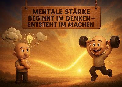 #169 MENTALE STÄRKE BEGINNT IM DENKEN – ENTSTEHT JEDOCH ERST IM MACHEN - podcast zu meinem seminar 1 - mentale stärke