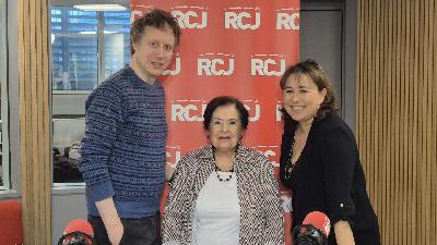 László Nemes, réalisateur du film « Orphelin » et Anne-Marie Baron László Nemes, réalisateur du film « Orphelin » et Anne-Marie Baron