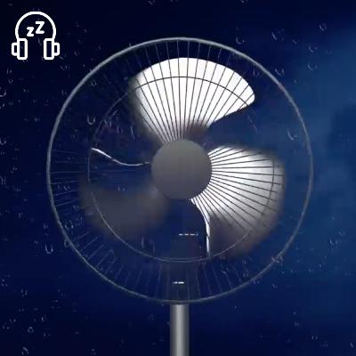 Fan Noise & Thunderstorm Sounds for Sleeping and Relaxing | White Noise Fan Sounds