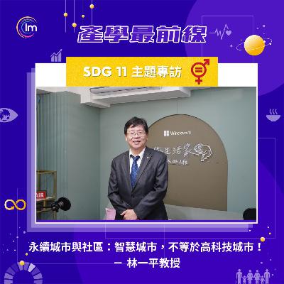 SDG 11 主題專訪 - 林一平教授：永續城市與社區：智慧城市，不等於高科技城市！