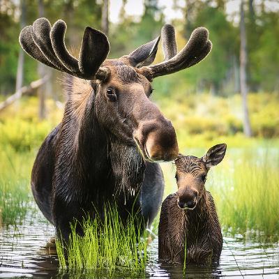 Moose (mooz) - Anishinaabe WOTD