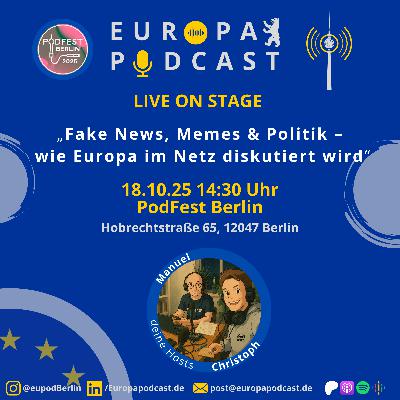 Europapodcast live auf dem PodFest Berlin 2025 Europapodcast live auf dem PodFest Berlin 2025