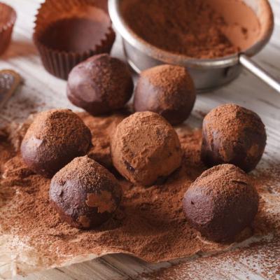 Trufas de chocolate. Postres Capítulo 5