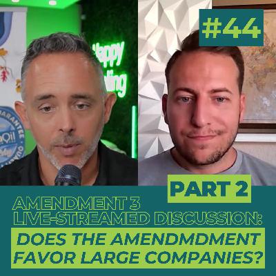 Amendment 3 Live-streamed Discussion: Does the Amendmdment favor large companies?