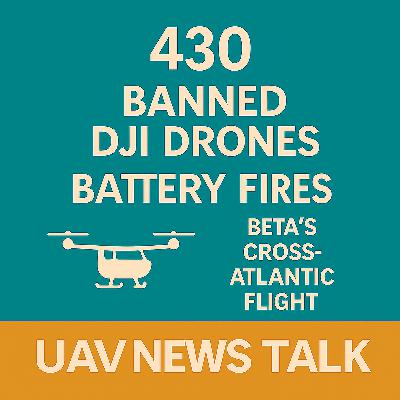 430 DJI Drone Ban, Battery Fires, and Beta Alia’s Transatlantic Flight
