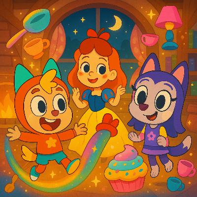 Nuton & Lola Dance with Snow White and Seven Dwarfs – Relaxing Bedtime Stories for Kids