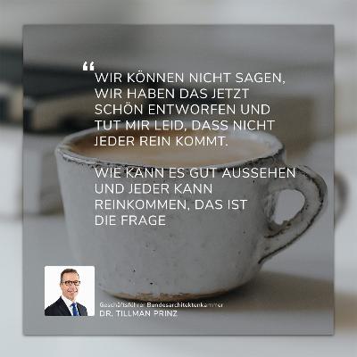 Was macht eigentlich die Bundesarchitektenkammer? Geschäftsführer der BAK Dr. Tillman Prinz im Interview Teil 1 von 2 Was macht eigentlich die Bundesarchitektenkammer? Geschäftsführer der BAK Dr. Tillman Prinz im Interview Teil 1 von 2