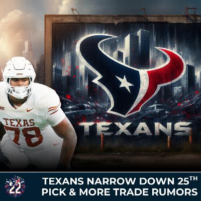 Texans Narrow Down 25th Pick + Jalen Pitre’s New Deal + Should Houston Trade for Tyreek Hill? (Texans 22) Texans Narrow Down 25th Pick + Jalen Pitre’s New Deal + Should Houston Trade for Tyreek Hill? (Texans 22)