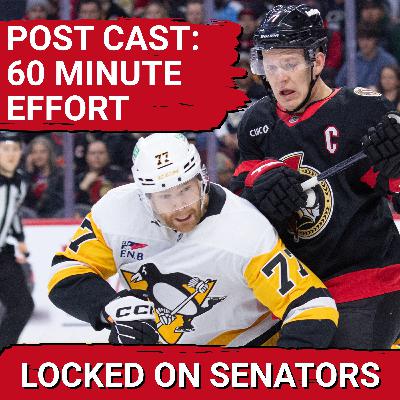 POSTCAST: LINUS ULLMARK, BRADY TKACHUK SHINE IN OTTAWA SENATORS SHUTOUT WIN VS PITTSBURGH PENGUINS