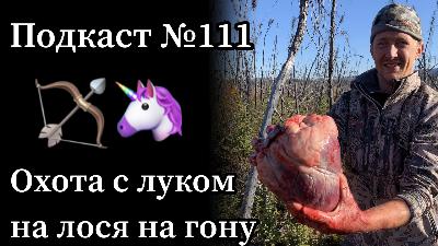 Эп. 111: Отчёт о добытом лосе. Охота с луком на Аляске.
