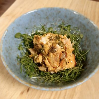 Matpodden - Pulled laks på spirer