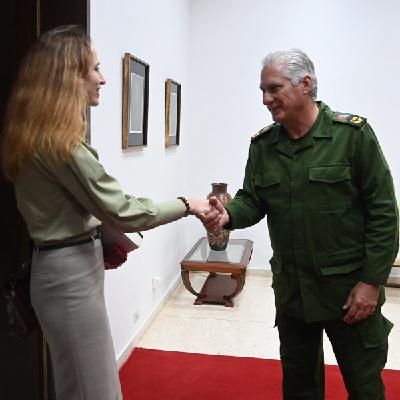 Recibe Díaz-Canel a Relatora Especial del Consejo de Derechos Humanos de la ONU
