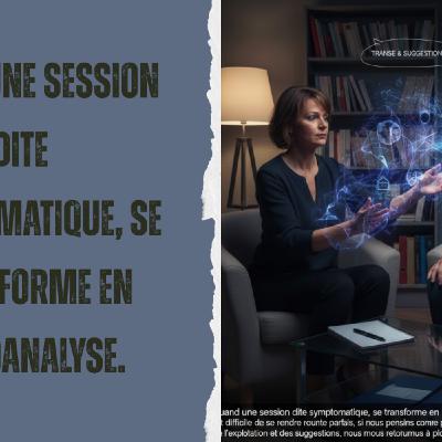 HnO Hypnosophie #1256 : Quand une session dite symptomatique, se transforme en HypnoAnalyse. HnO Hypnosophie #1256 : Quand une session dite symptomatique, se transforme en HypnoAnalyse.