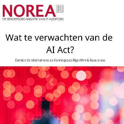Wat te verwachten van de AI Act? Damian Borstel namens Kennisgroep Algorithm & Assurance