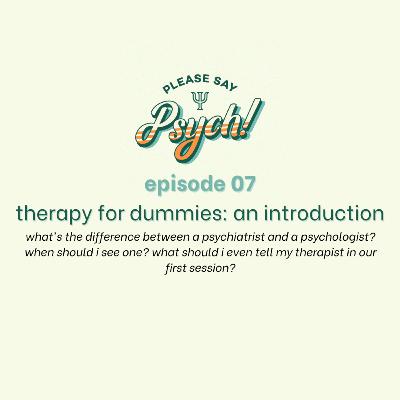 7: therapy for dummies: an introduction