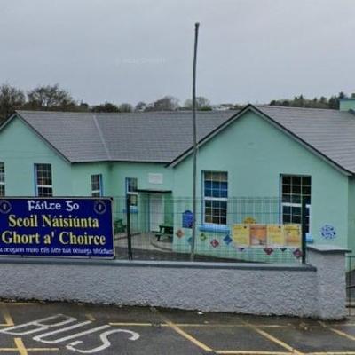 Patricia Uí Arlaigh príomhoide Scoil Náisiúnta Ghort a’Choirce.
