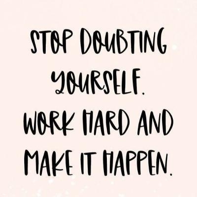 Stop SelfDoubting Yourself‼️