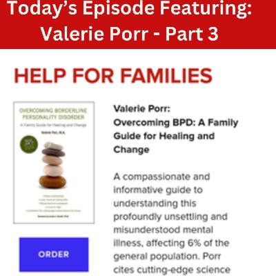 Part Three with Valerie Porr: Her Call to Action - Join the Movement if We Want BPD Stigma to Change Part Three with Valerie Porr: Her Call to Action - Join the Movement if We Want BPD Stigma to Change