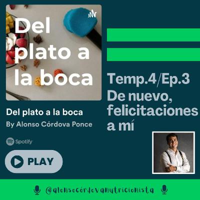 De nuevo, felicitaciones a mí