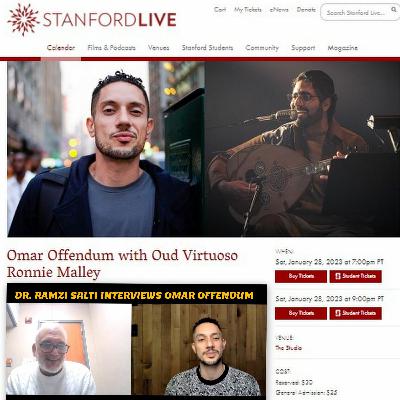 Ramzi Salti Interviews Omar Offendum (Promoting Jan 28, 2023 Stanford Event) Ramzi Salti Interviews Omar Offendum (Promoting Jan 28, 2023 Stanford Event)