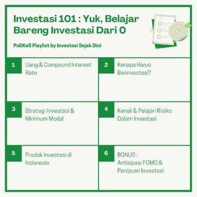INVESTASI 101 : STRATEGI DAN MINIMUM MODAL