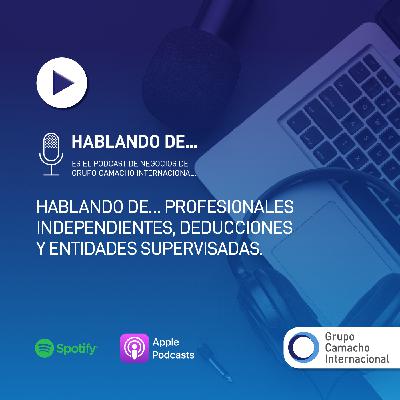 Hablando de… Profesionales independientes, deducciones y entidades supervisadas Hablando de… Profesionales independientes, deducciones y entidades supervisadas