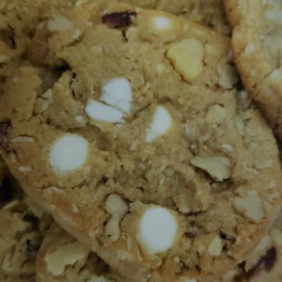 white chocolate oatmeal cranberry walnut cookies
