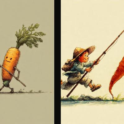 The ability to acknowledge the game between the carrot and the stick and the stick being a metaphysical tool in life like a life sport? The ability to acknowledge the game between the carrot and the stick and the stick being a metaphysical tool in life like a life sport?