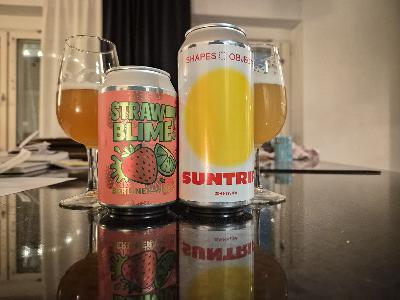 Shapes and Objects Sun Trip DDH Hazy IPA - Perfectly Squared Strawblime - ep727