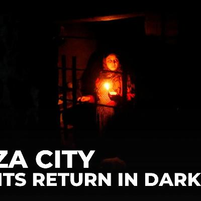 Gaza City’s nights return in darkness as residents rebuild amid ruins