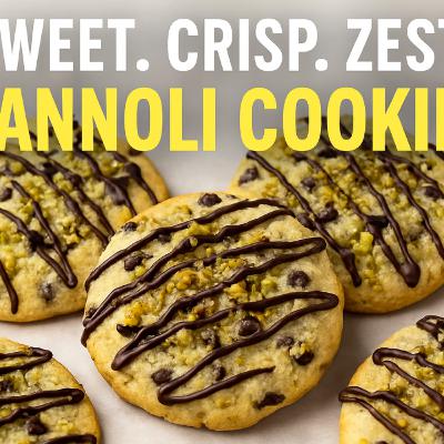 Cannoli Cookies | Italian-Inspired Dessert with Chocolate & Pistachios